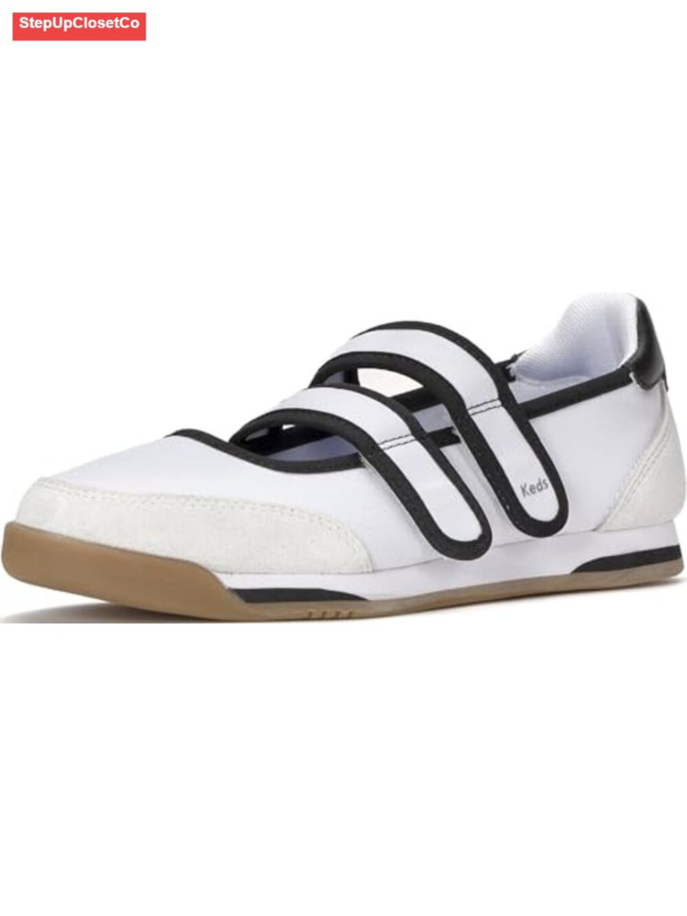 Textile/Suede Mary Jane Sneakers with Arch Support